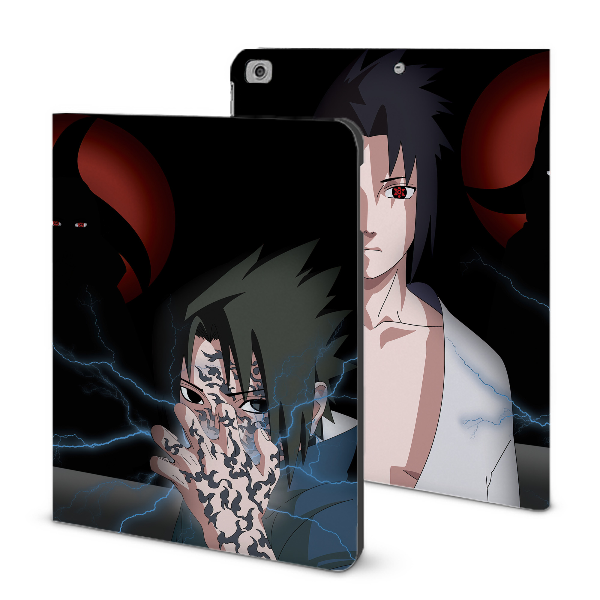 （画像用） NARUTO -ナルト- NARUTO -ナルト- 疾風伝 IPad ケース ブック型 PUレザー TPU 耐衝撃 軽量 薄型 ペン収納なし 全面保護 IPad 各モデル対応